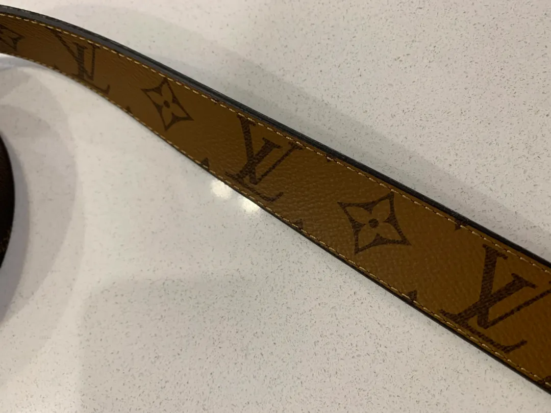 Louis Vuitton Iconic 30MM Reversible Belt Brown for rent on The Volte - main image
