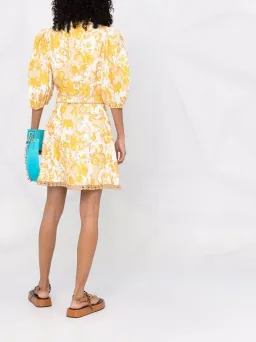Zimmermann Postcard Mini Dress Print Size 3/ AU 14 for rent on The Volte - image 4