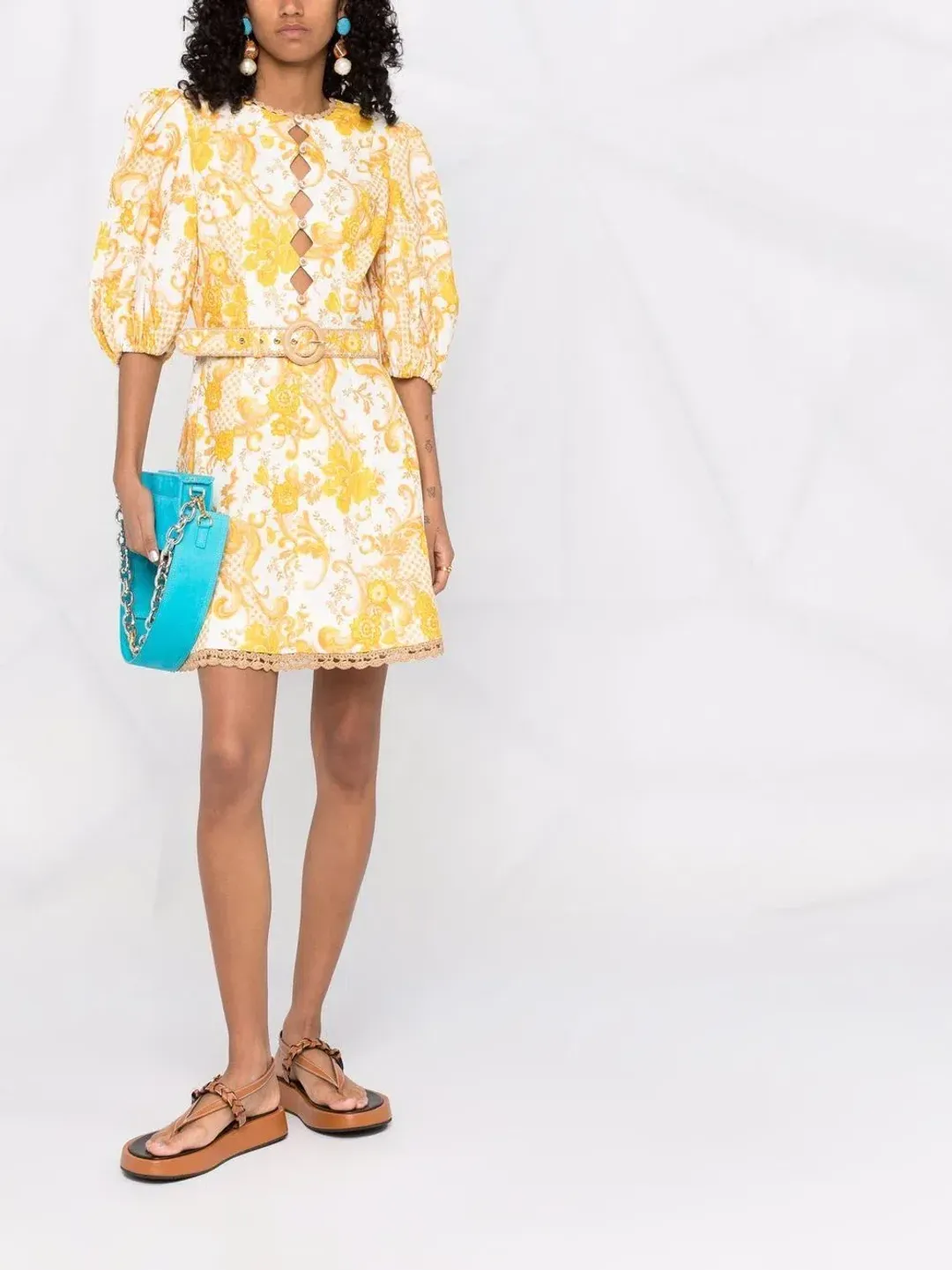 Zimmermann Postcard Mini Dress Print Size 3/ AU 14 for rent on The Volte - main image