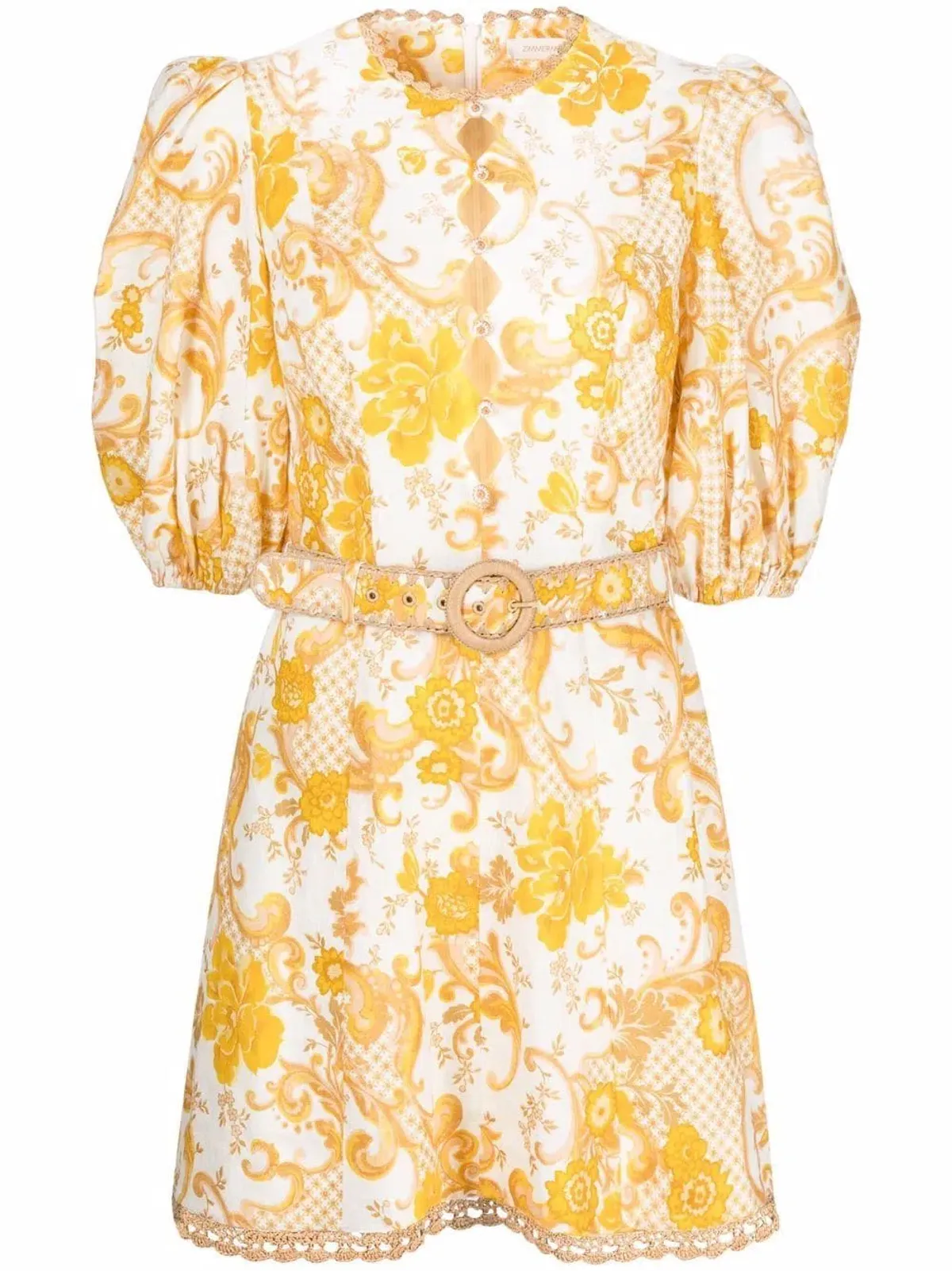 Zimmermann Postcard Mini Dress Print Size 3/ AU 14 - Image 5