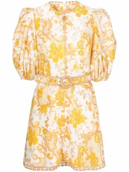 Zimmermann Postcard Mini Dress Print Size 3/ AU 14 for rent on The Volte - image 5
