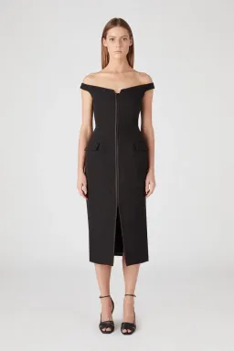 Camilla & Marc Cetara Dress Black Size 6 for rent on The Volte - image 1