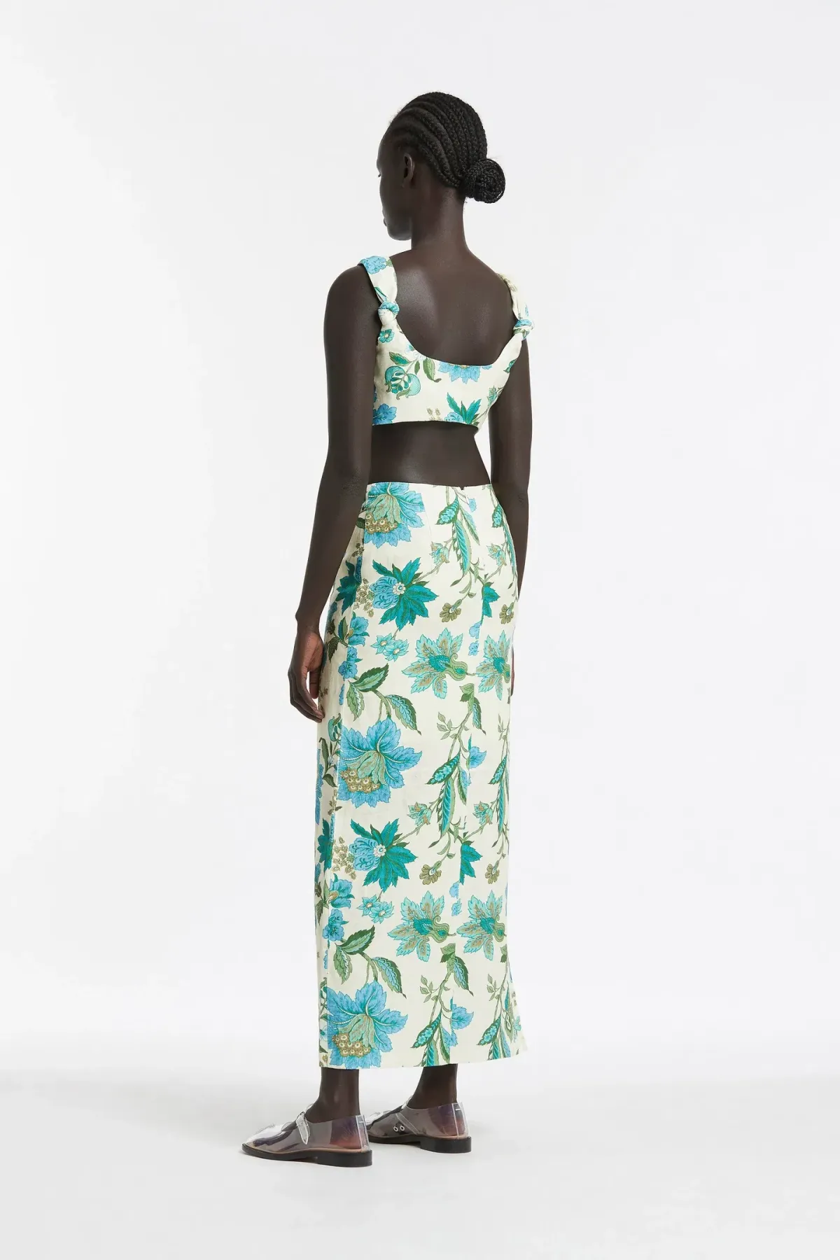 Sir The Label Alexandre Knot Bralette and Midi Skirt Set Print Size 1 - Image 2