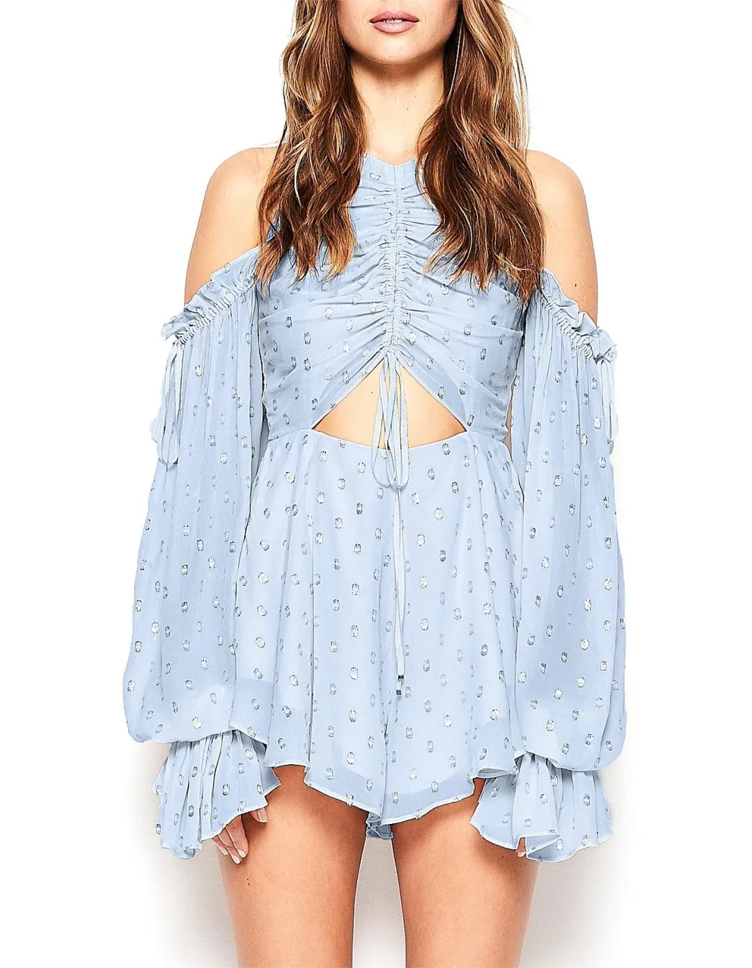 Alice McCall Did It Again Playsuit in Blue Size 10 for rent on The Volte - main image