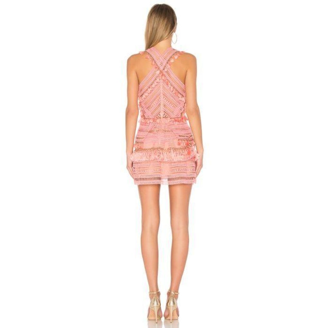 Thurley Foxtrot Dress Pink Size 6 for rent on The Volte - main image