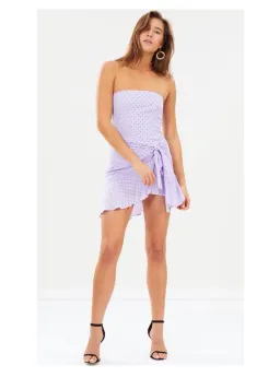 Bec & Bridge Miami Heat Dress Purple Print Size 6 for rent on The Volte - image 1