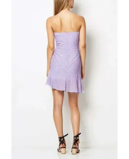 Bec & Bridge Miami Heat Dress Purple Print Size 6 for rent on The Volte - image 4