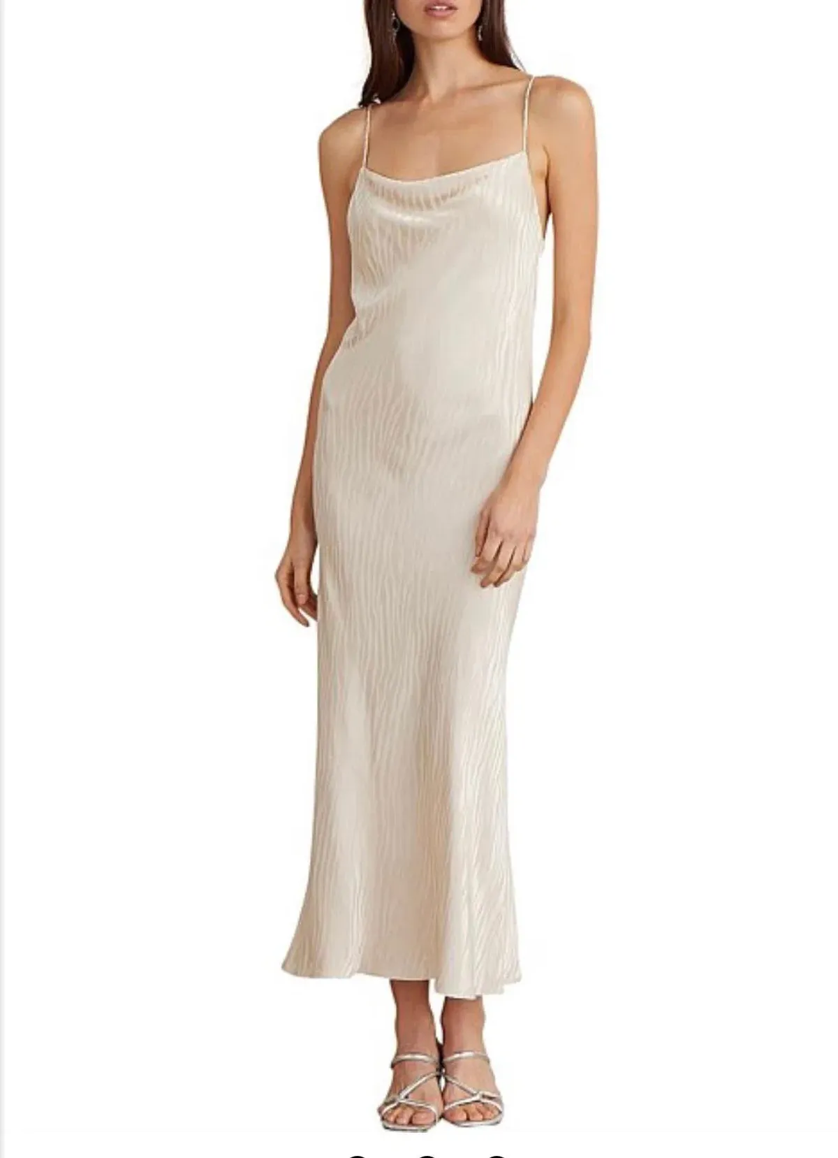Bec & Bridge The Kat Cowl Midi Dress Sand Size 6 - Image 1