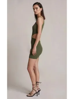 Bec & Bridge Olive Mason Knit Mini Dress Green Size AU 6 for rent on The Volte - image 3