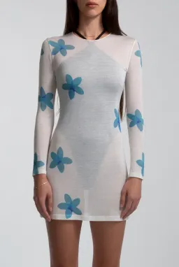 Tank Air Plumeria Mini Dress Print Size 6 for rent on The Volte - image 4