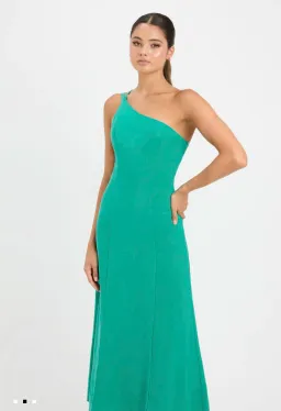 Kookai Clarisa Tie Midi Dress Green Size 10 for rent on The Volte - image 3