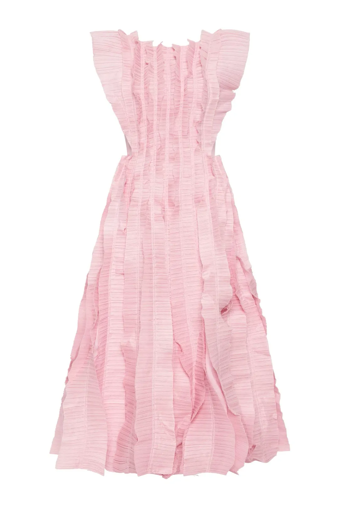 Aje Hybrid Midi Dress Pink Size AU 12 for rent on The Volte - main image