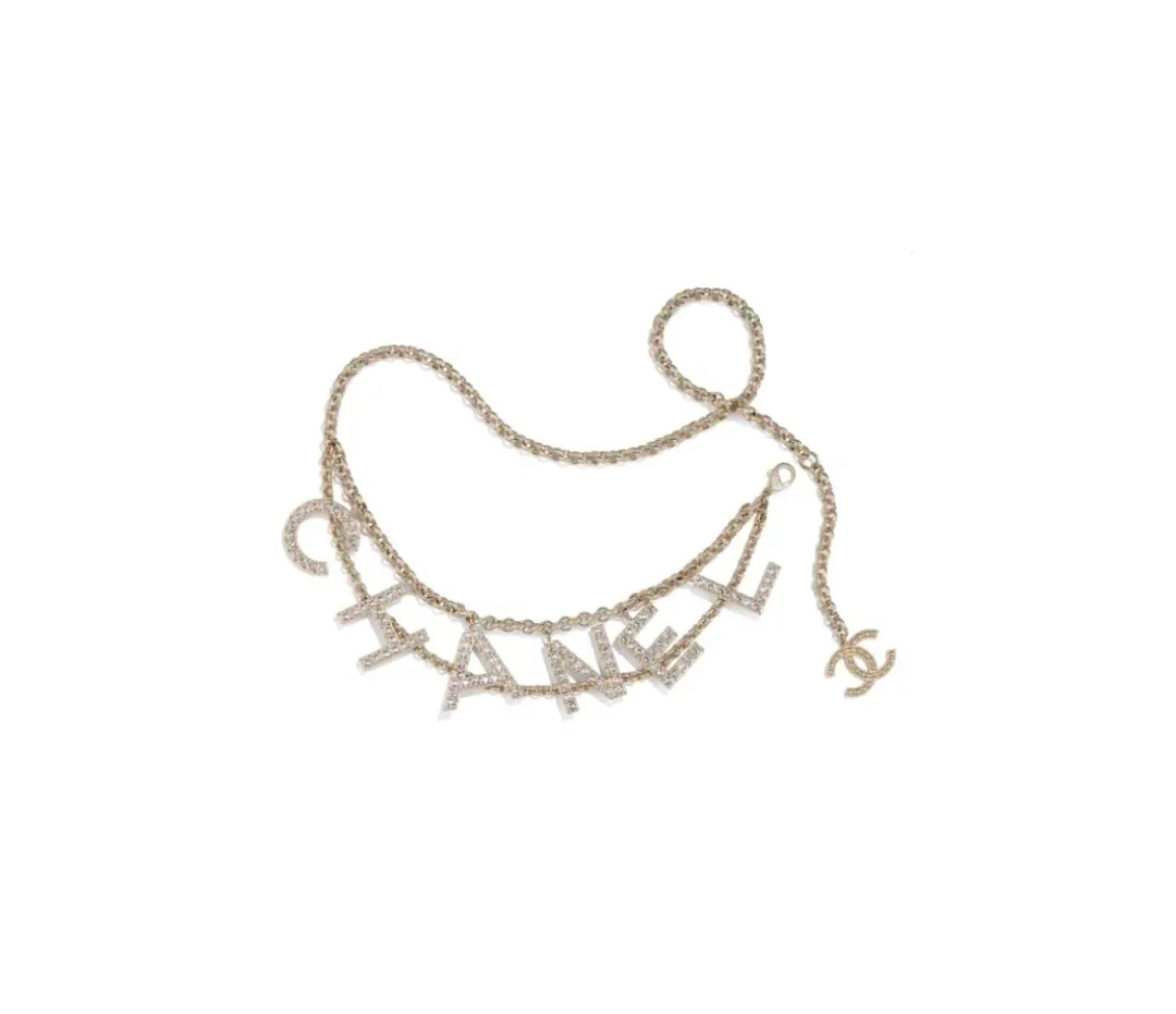 Chanel Logo Chain Belt Gold for rent on The Volte - main image