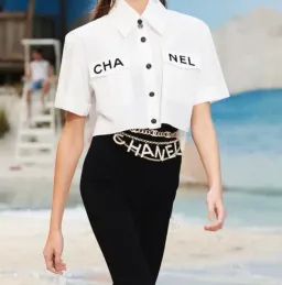 Chanel Logo Chain Belt Gold for rent on The Volte - image 4