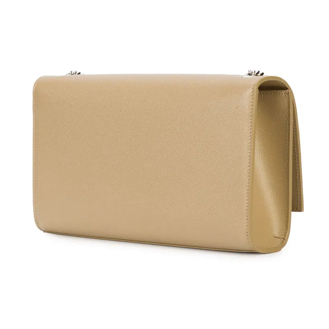 Saint Laurent Kate Monogram Leather Shoulder Bag Nude for rent on The Volte - main image