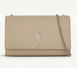 Saint Laurent Kate Monogram Leather Shoulder Bag Nude for rent on The Volte - image 1