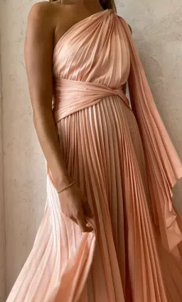 Acler Kalora Dress Peach Size 6 for rent on The Volte - image 3