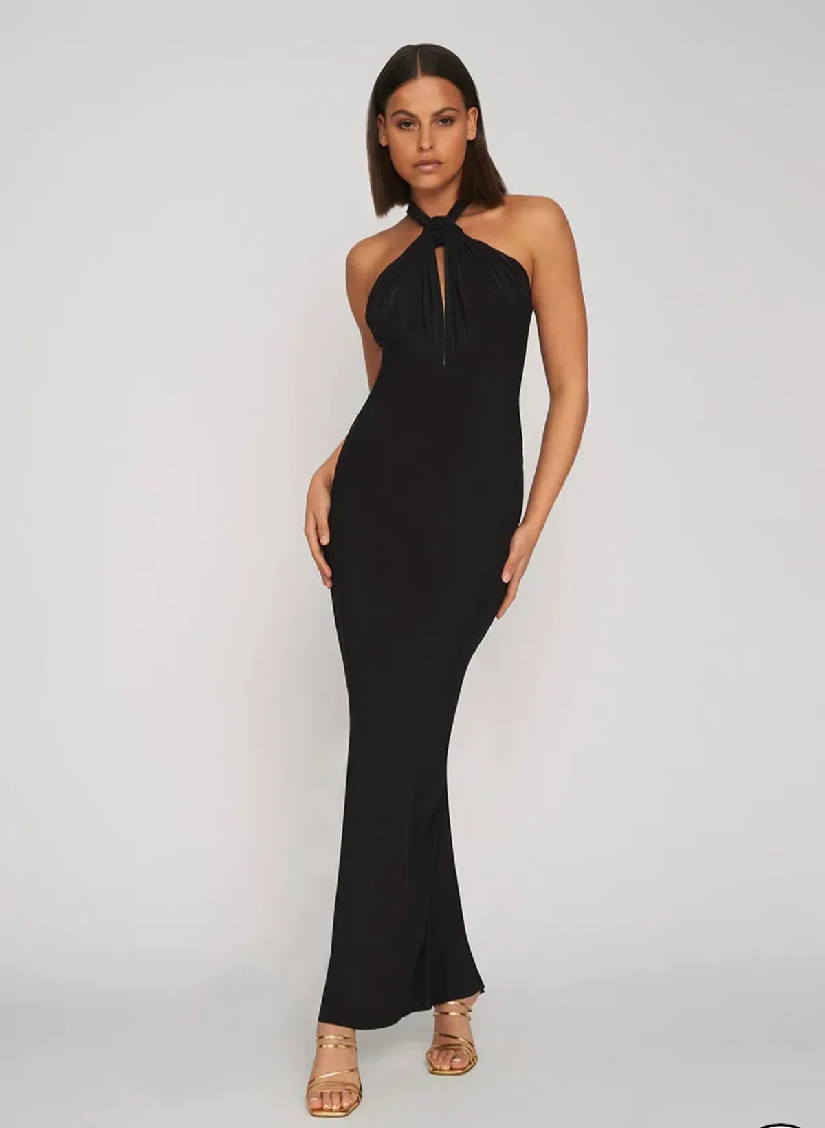 By Johnny Slip Knot Dress Black Size 8 for rent on The Volte - main image