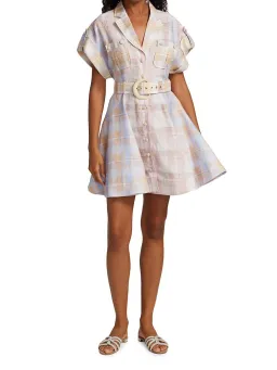 Zimmermann Dancer Spliced Mini Dress Print Size 1 / Au 10 for rent on The Volte - image 1