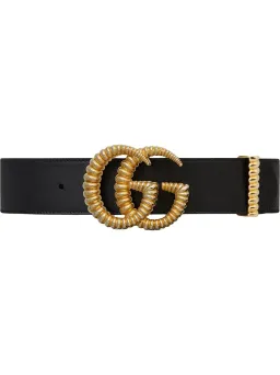 Gucci Torchon Double G Buckle Leather Belt Black for rent on The Volte - image 1