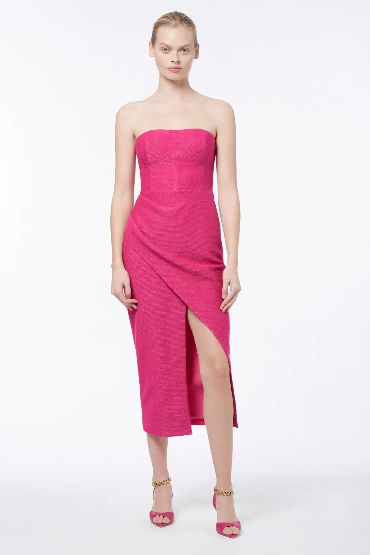 Manning Cartell Electric Avenue Midi Dress Pink Size 8 - Image 1