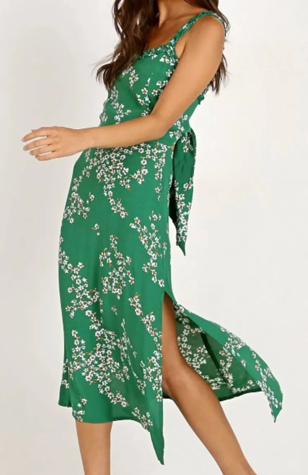 Faithfull the Brand Gizelle Dress Green Size 8 - Image 3