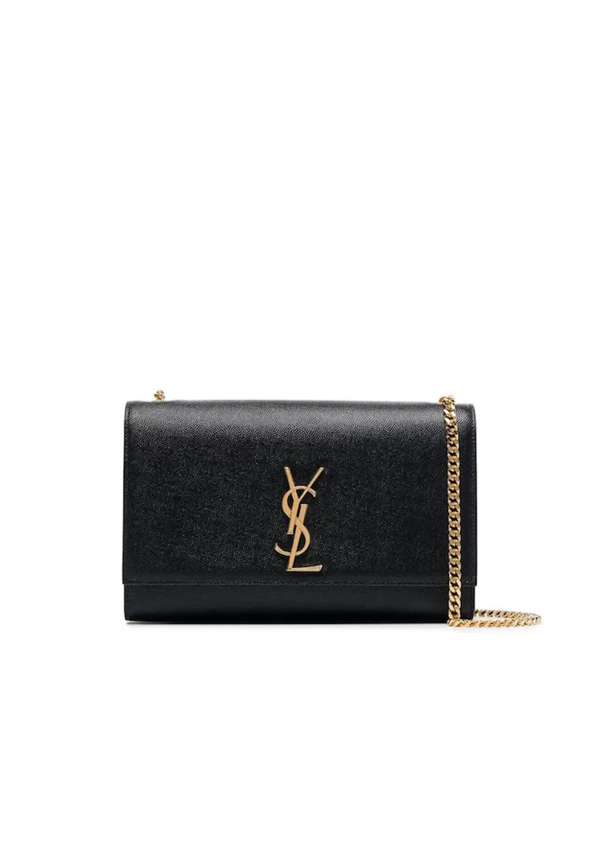 Saint Laurent Kate Textured Leather Chain Bag Medium Black - Image 1