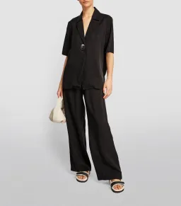 Viktoria and Woods Chorus Shirt Size 1 and Pilot Pants Size 3 Set Black for rent on The Volte - image 1