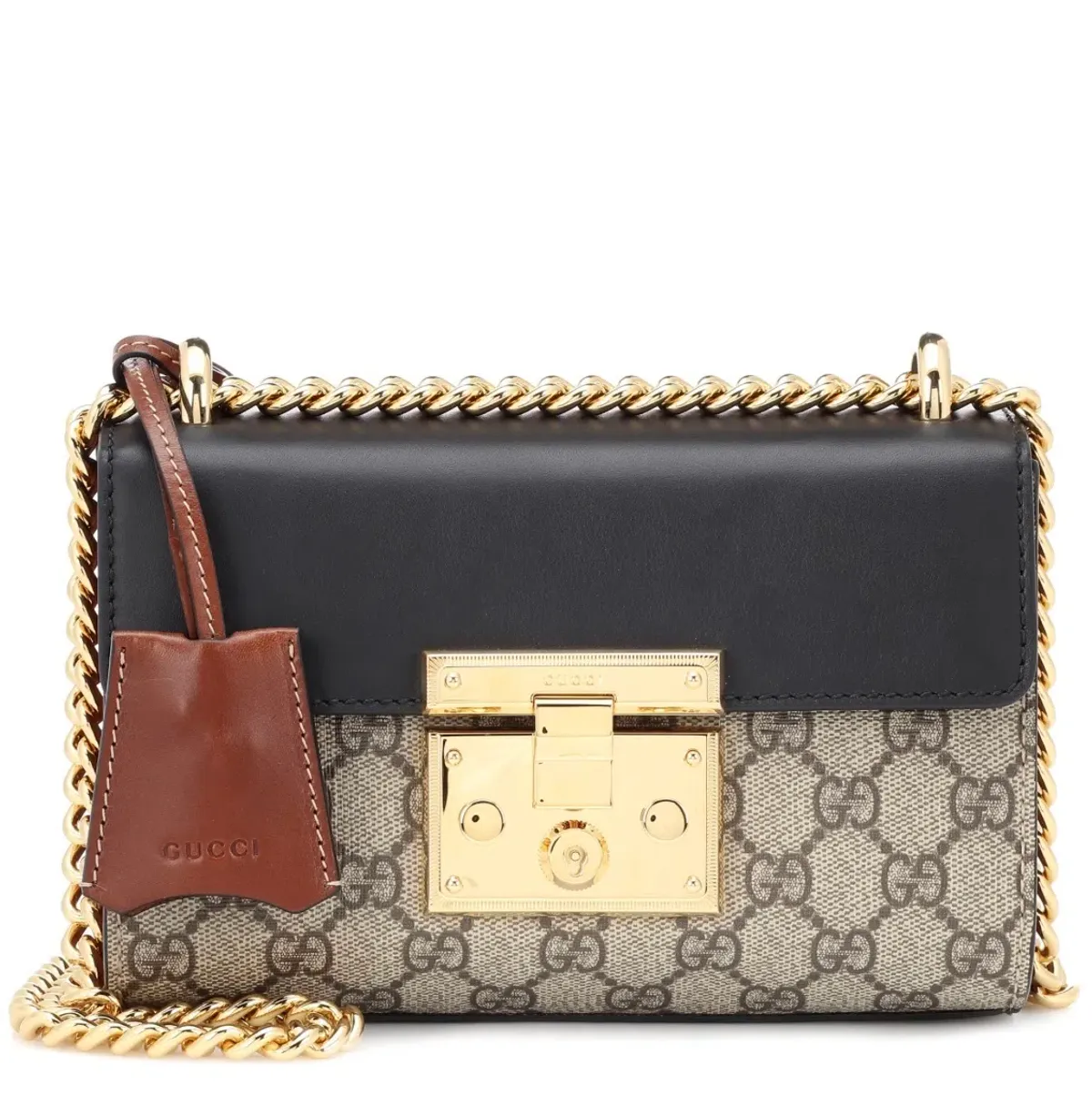 Gucci GG Supreme Padlock Bag Small Beige/Ebony - Image 2