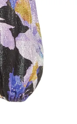 Rebecca Vallance Belladonna Lamé Midi Dress Print Size 8 for rent on The Volte - image 4