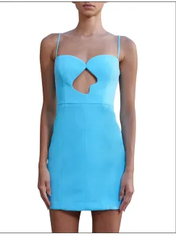 Misha Brixton Mini Dress Blue Size 6 for rent on The Volte - image 3