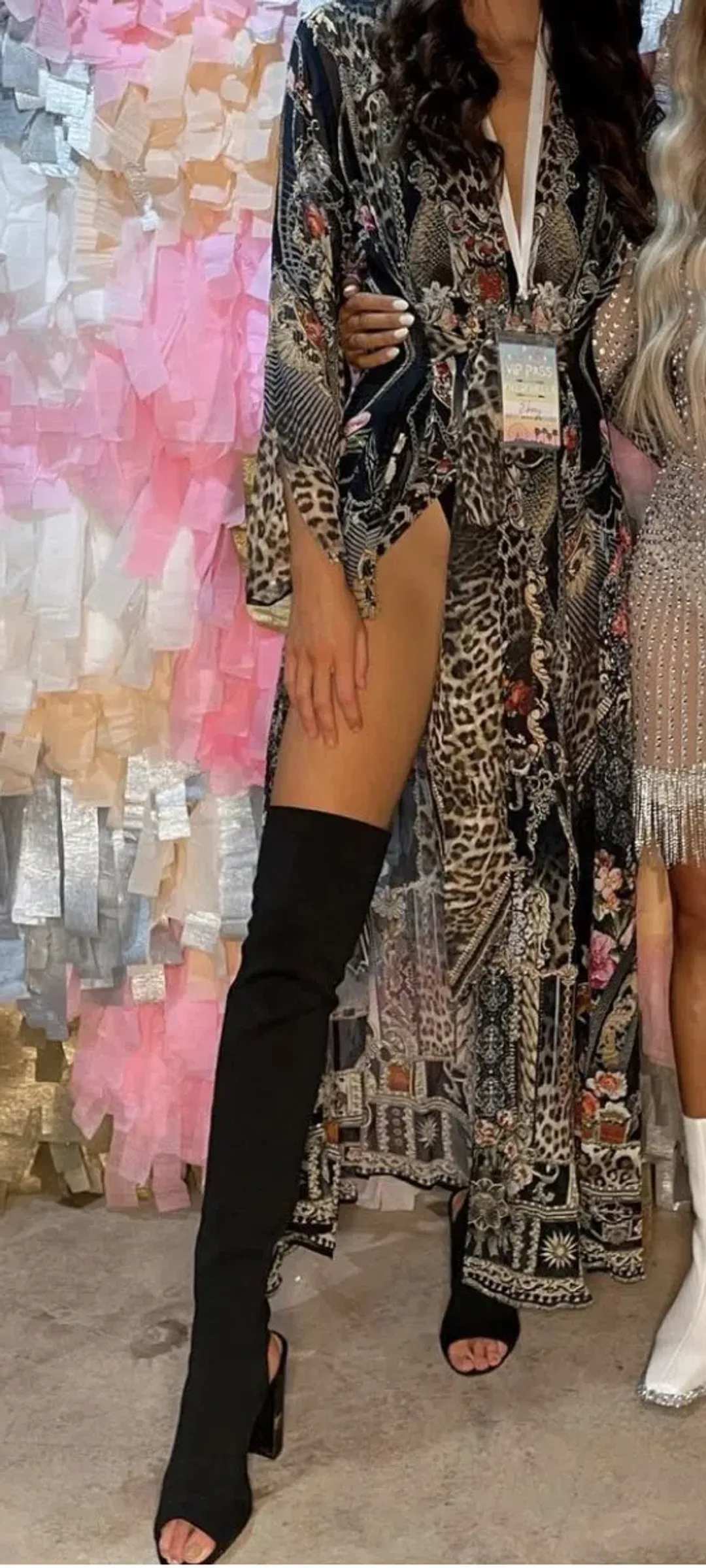 Camilla Kaftan Dress Animal Print Size 8 for rent on The Volte - main image
