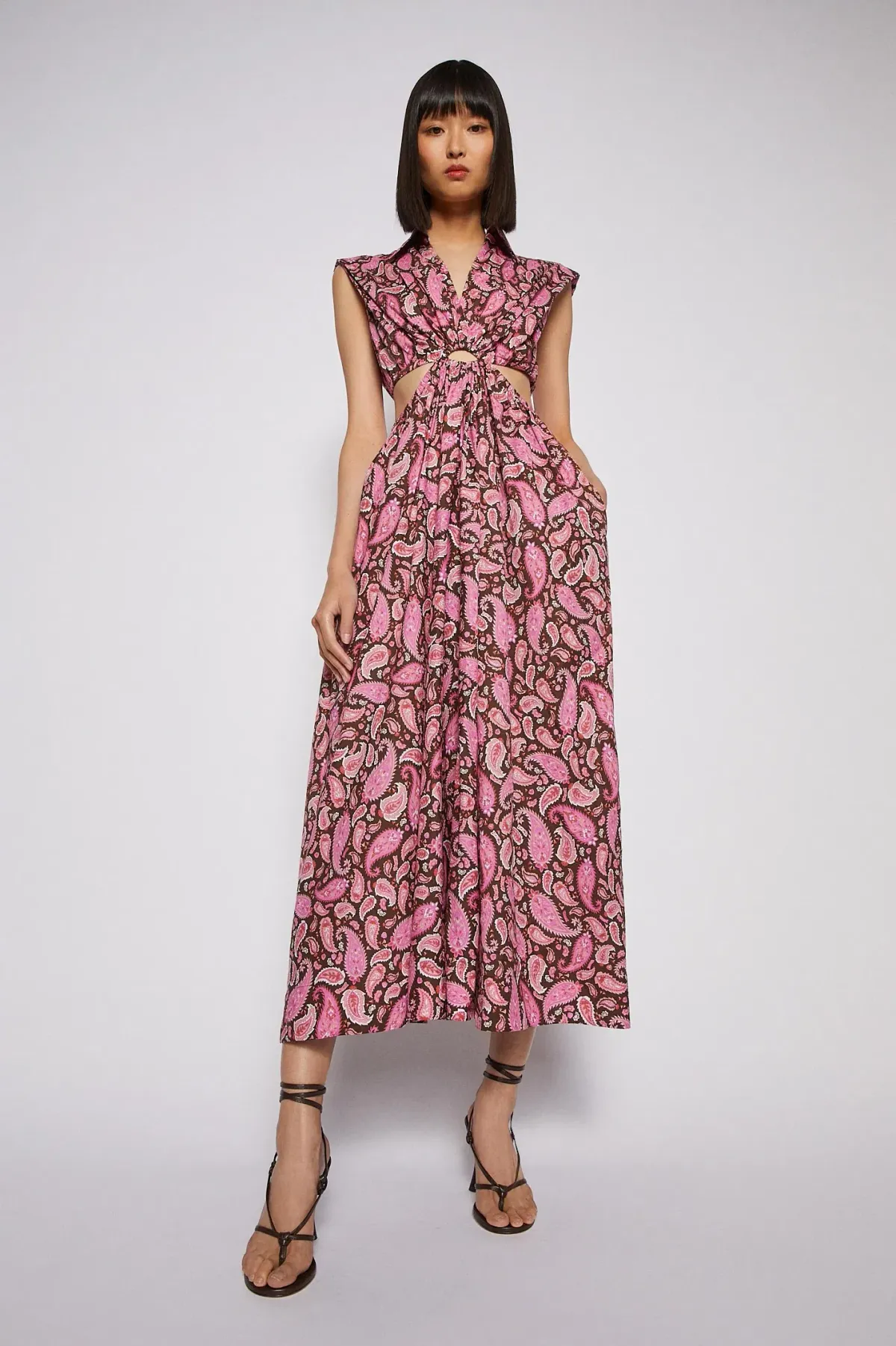 Scanlan Theodore Cotton Paisley Ring Dress Print Size 8 - Image 2