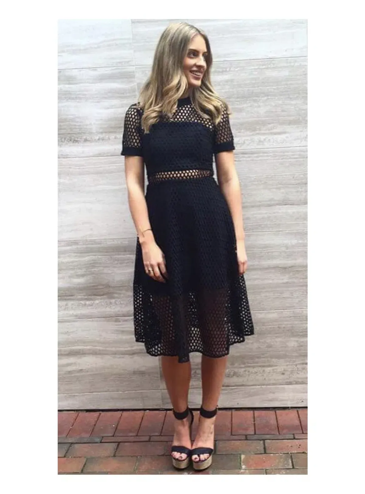 Kookai Aria Tee Dress Black Size 34/ AU 6 for rent on The Volte - main image