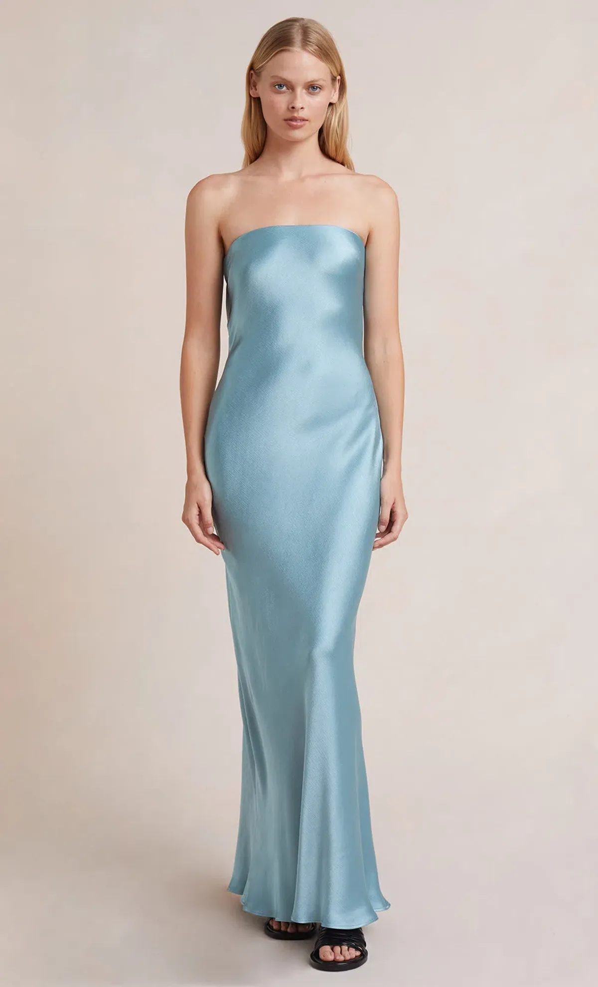 Bec & Bridge Moon Dance Strapless Dress in Sea Spray Blue Size 12 - Image 8
