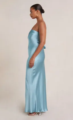 Bec & Bridge Moon Dance Strapless Dress in Sea Spray Blue Size 12 for rent on The Volte - image 3