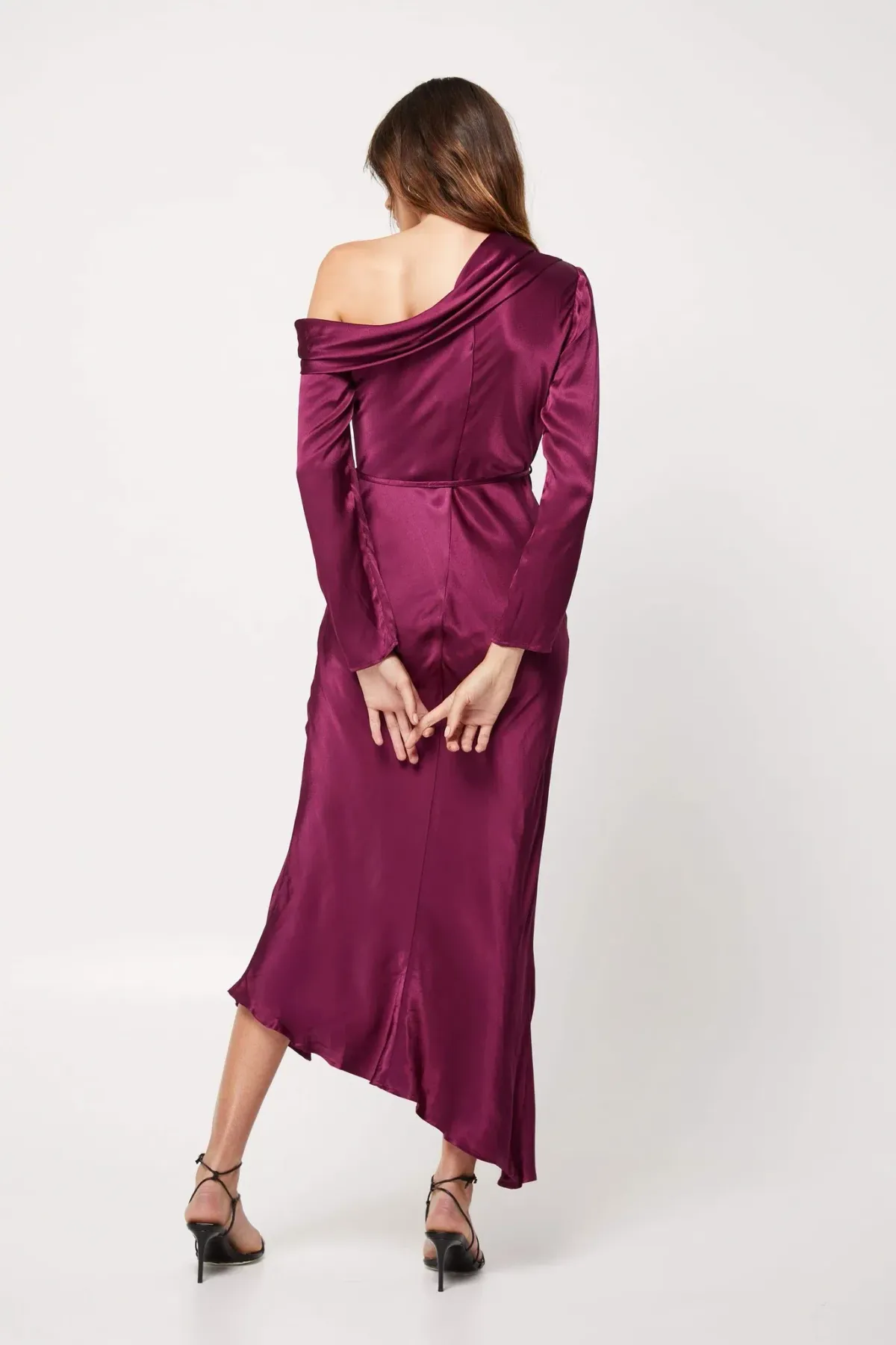 Mossman The Motion Dress Burgundy Size 8 - Image 4