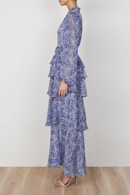 Shona Joy Garner Drawstring Maxi Dress Floral Size 10 for rent on The Volte - image 2