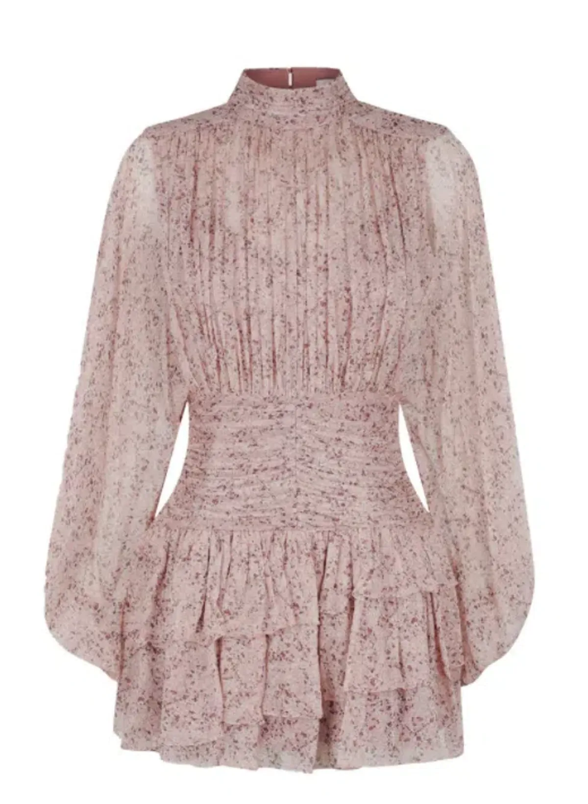 Shona Joy Paulette Mini Dress Rise Dust Size 8 - Image 3