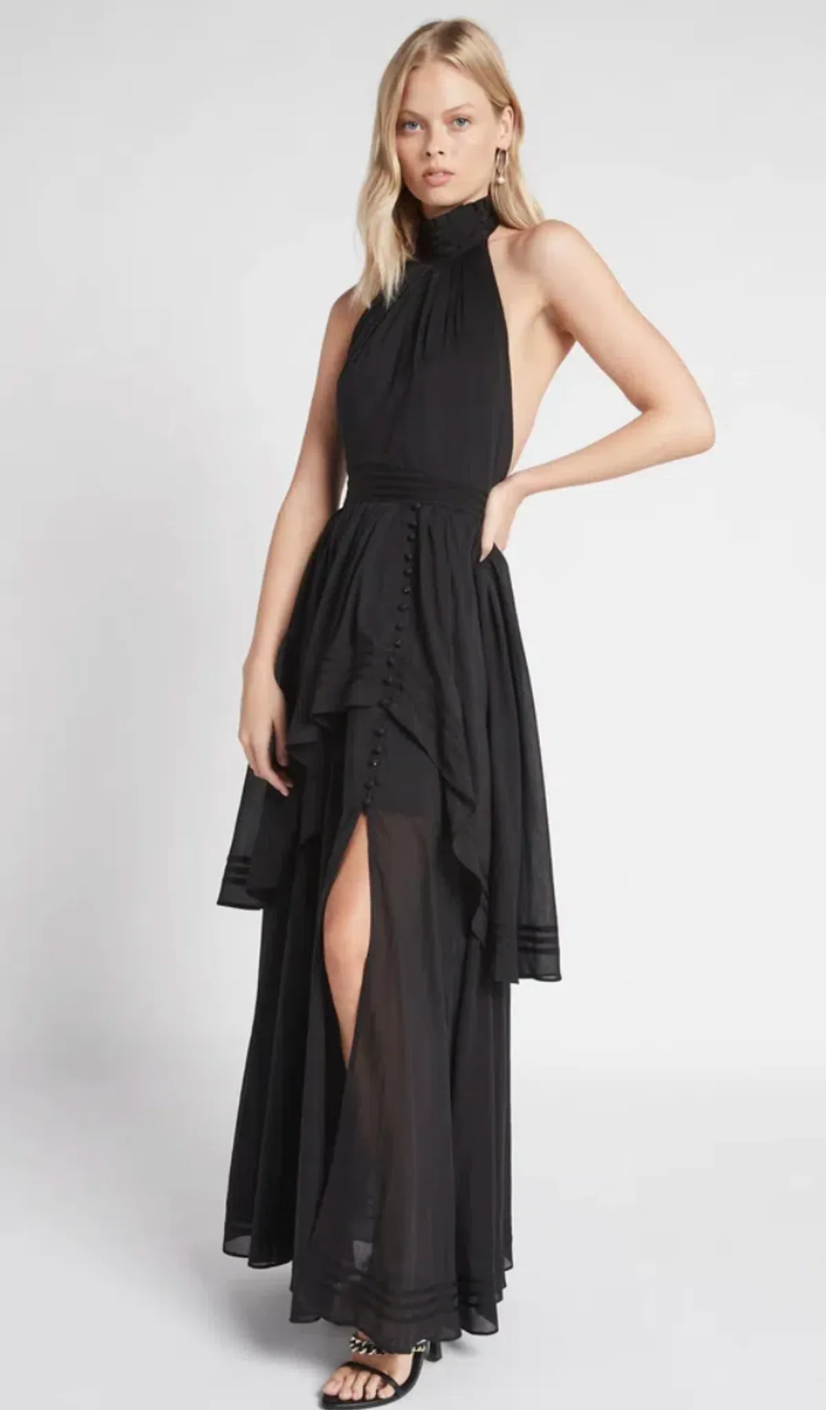 Aje Bungalow Sienna Dress Black Size 12 for rent on The Volte - main image