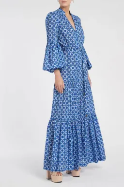 Rebecca Vallance Santorini Kaftan Print Size 10 for rent on The Volte - image 4