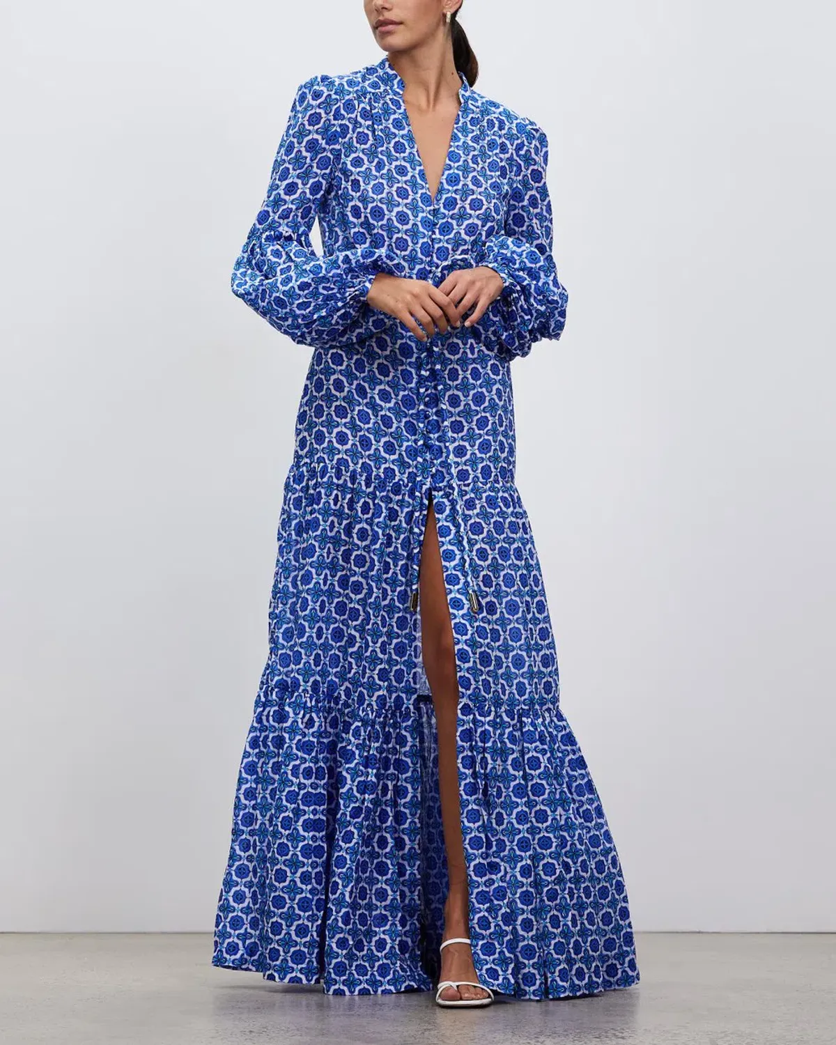 Rebecca Vallance Santorini Kaftan Print Size 10 for rent on The Volte - main image