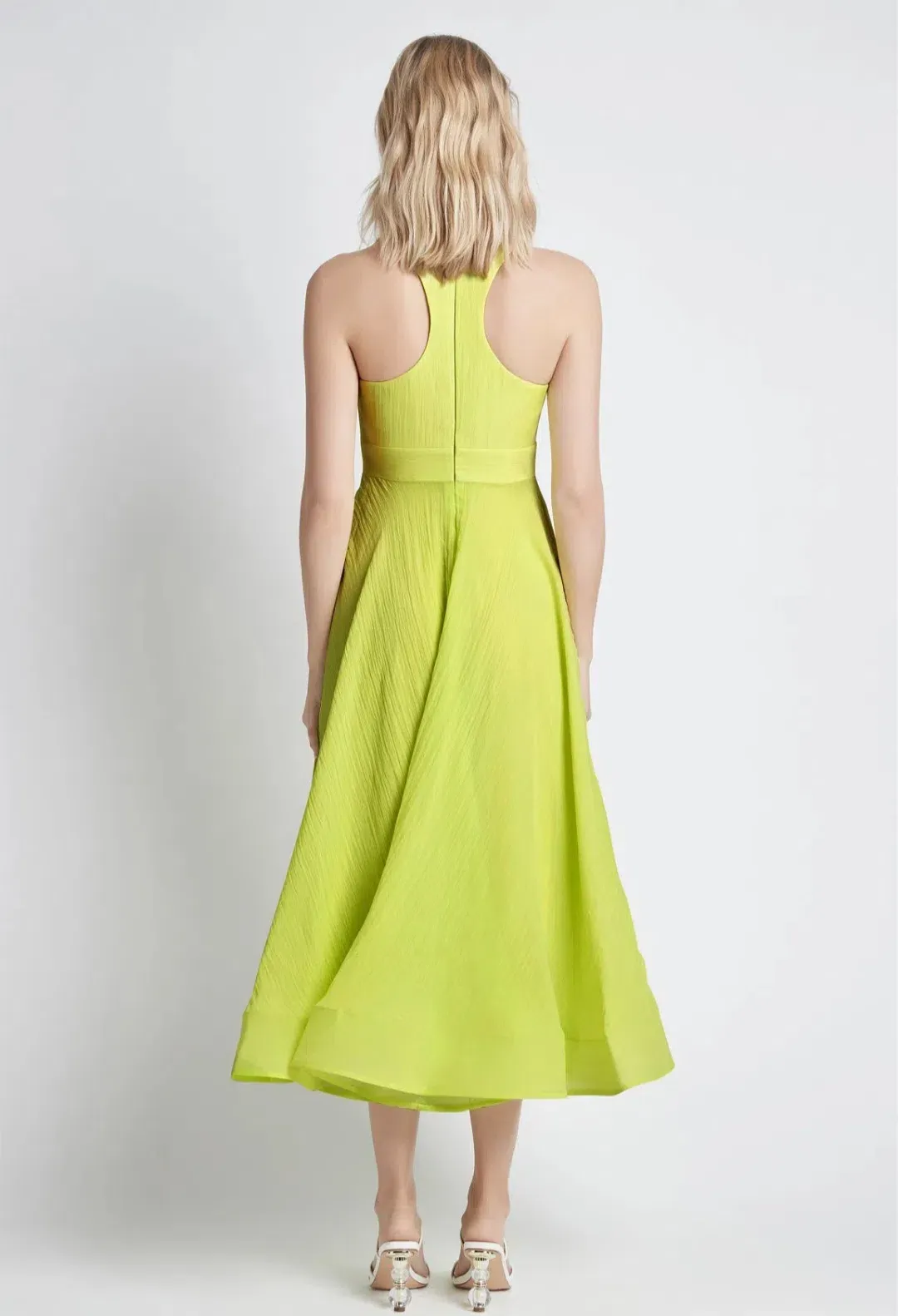 Sheike Audrey Dress Yellow Green Size 8 for rent on The Volte - main image