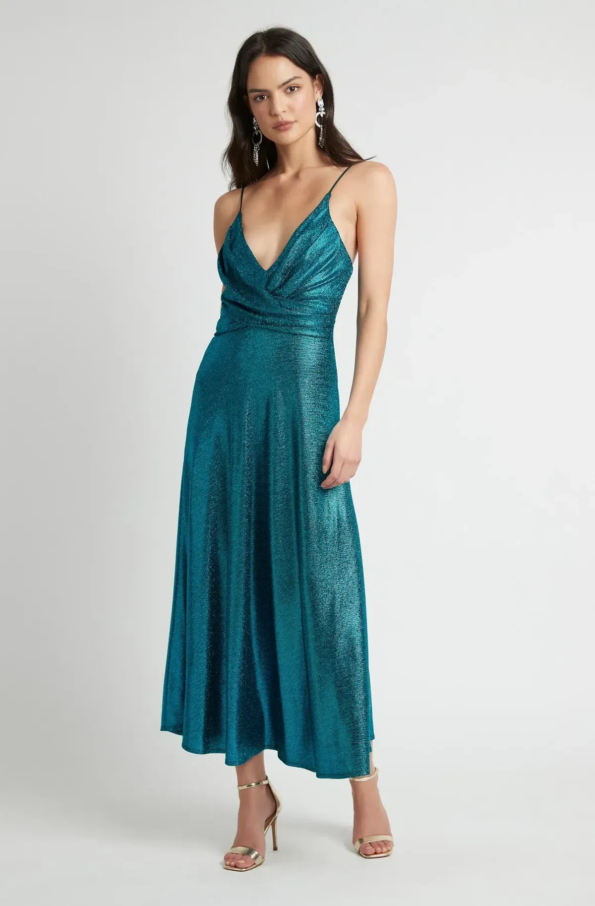 Sheike Jackpot Dress Blue Green Size 8 for rent on The Volte - main image