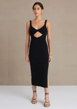 Bec & Bridge Joelle Midi Dress in Black Size 8 for rent on The Volte - image 1
