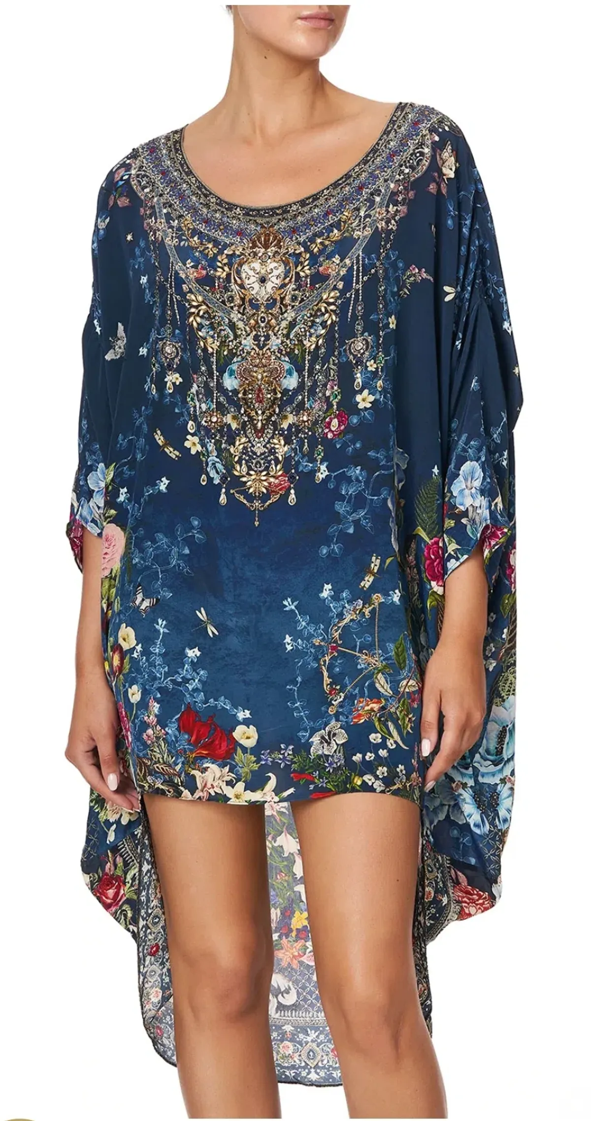 Camilla Dreams of Midsummer Scoop Back Hem Dress Print Size XS - Image 3