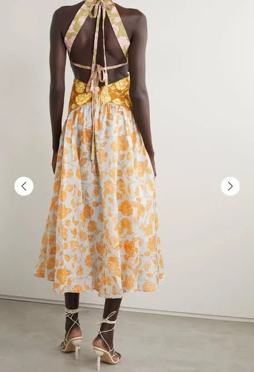 Zimmermann Lovestruck V Neck Midi Dress Print Size 0 for rent on The Volte - main image