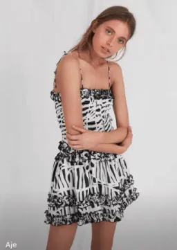 Aje Tribola Dress Print Size 10 for rent on The Volte - image 2