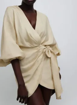 Significant Other Kenna Dress Beige Size 14 for rent on The Volte - image 1