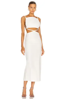 Christopher Esber Carly Squared Tie Dress White Size 8 for rent on The Volte - image 5